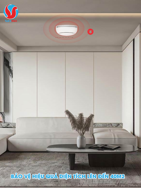 Đầu báo khói liên động không dây SafeFire HM2SA-1W